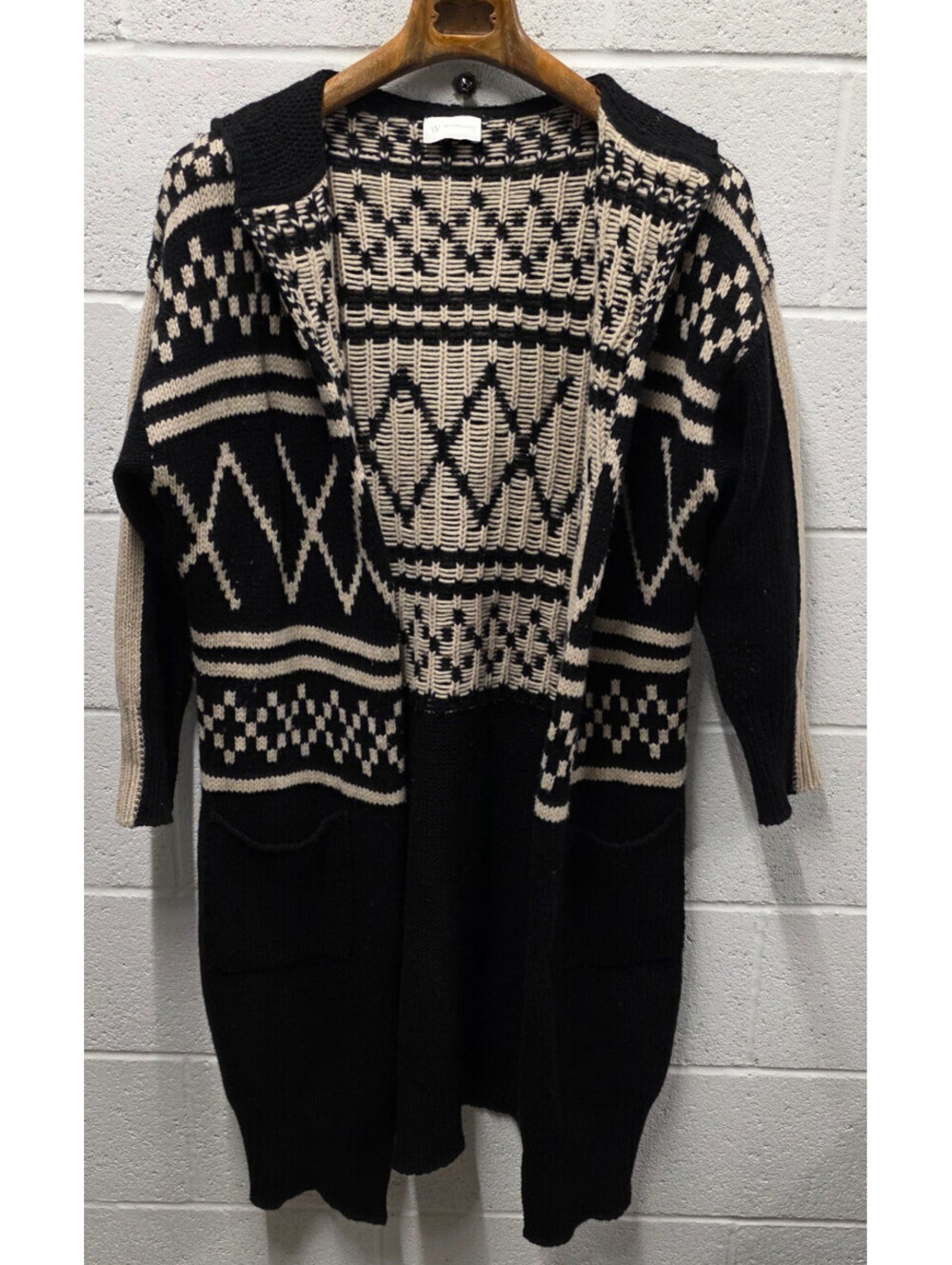 We Norwegians Fair Isle Merino Wool And Cashmere blend Hooded Cardigan XS